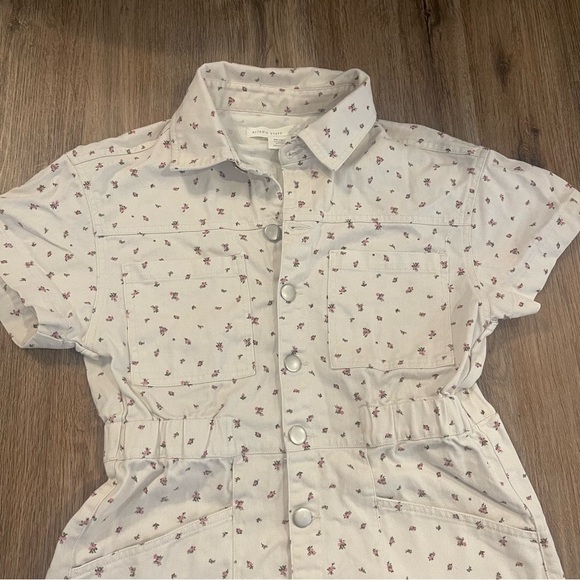 Altar’d State Skylar Cargo Romper Floral Women’s Small Cottagecore Boho Coquette - Picture 4 of 10